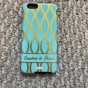 Blue and Gold phone case